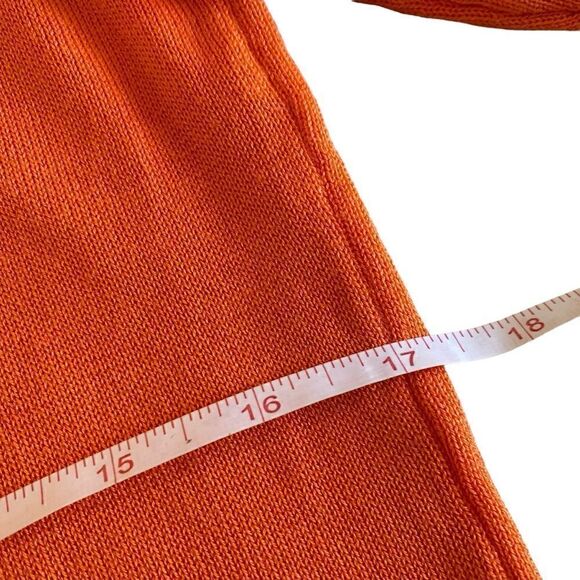 EUC Modcloth Happy Flower Orange Sweater - Picture 9 of 10